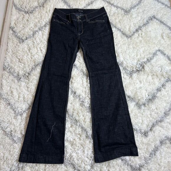 White House Black Market Denim - White House Black Market Dark Flare Jeans